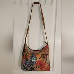 Anuschka Handpainted Leather Handbag